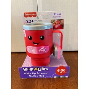 Fisher-Price Laugh & Learn Wake Up & Learn Coffee Mug 20+‎ Sounds Songs